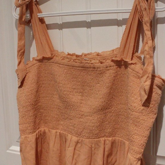2/$30 🏷 Aerie Peach Sundress Size XL - Picture 3 of 5